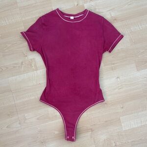 SKIMS Magenta Bodysuit